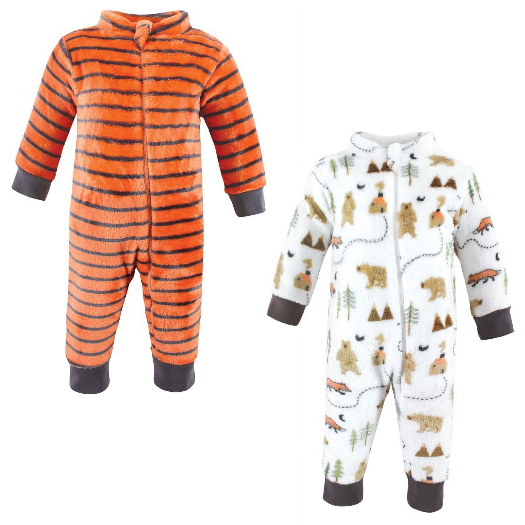 Hudson Baby Infant Boy Plush Jumpsuits, Camping, 18-24 Months