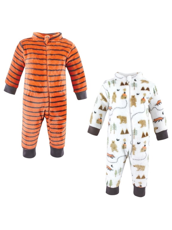Infant Boy Plush Jumpsuits, Camping, 6-9 Months