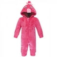 thumbnail image 1 of Hudson Baby Infant Boy Plush Jumpsuits, Flamingo, 6-9 Months, 1 of 2
