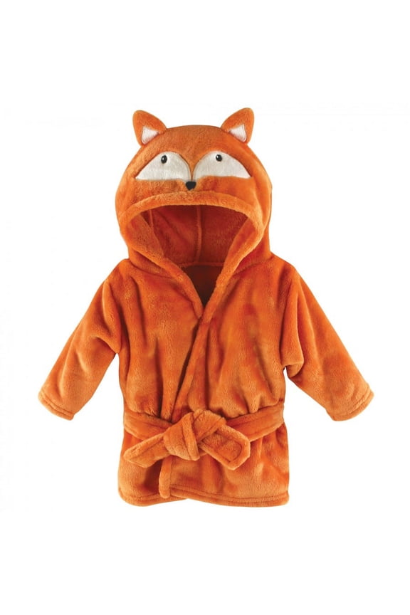 Infant Boy Plush Pool and Beach Robe Cover-ups, Fox, 6-12 Months