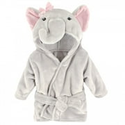 Hudson Baby Infant Boy Plush Pool and Beach Robe Cover-ups, Pretty Elephant, 6-12 Months