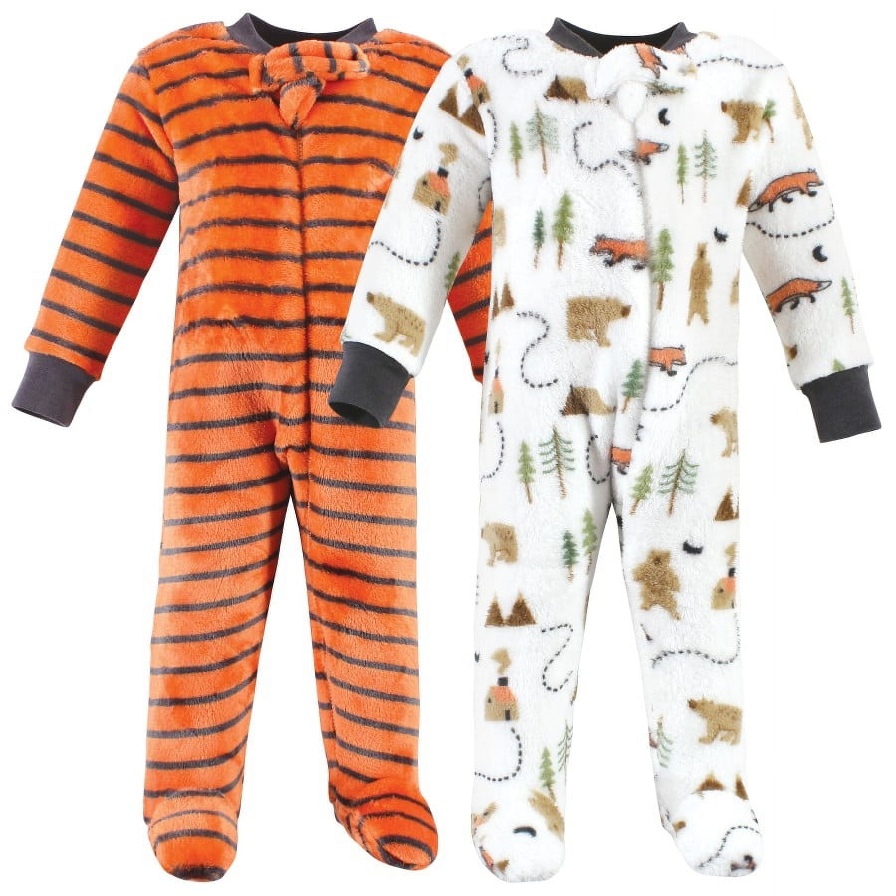 Hudson Baby Infant Boy Plush Sleep and Play, Camping, 3-6 Months