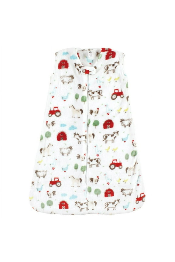 Infant Boy Plush Sleeping Bag, Sack, Blanket, Boy Farm Animals, 0-6 Months