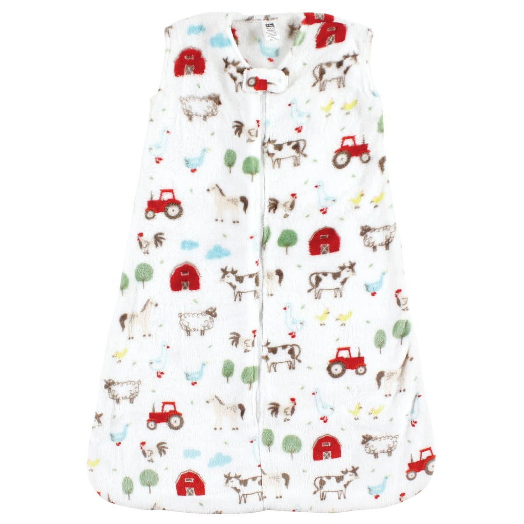 Hudson Baby Infant Boy Plush Sleeping Bag, Sack, Blanket, Boy Farm Animals, 12-18 Months