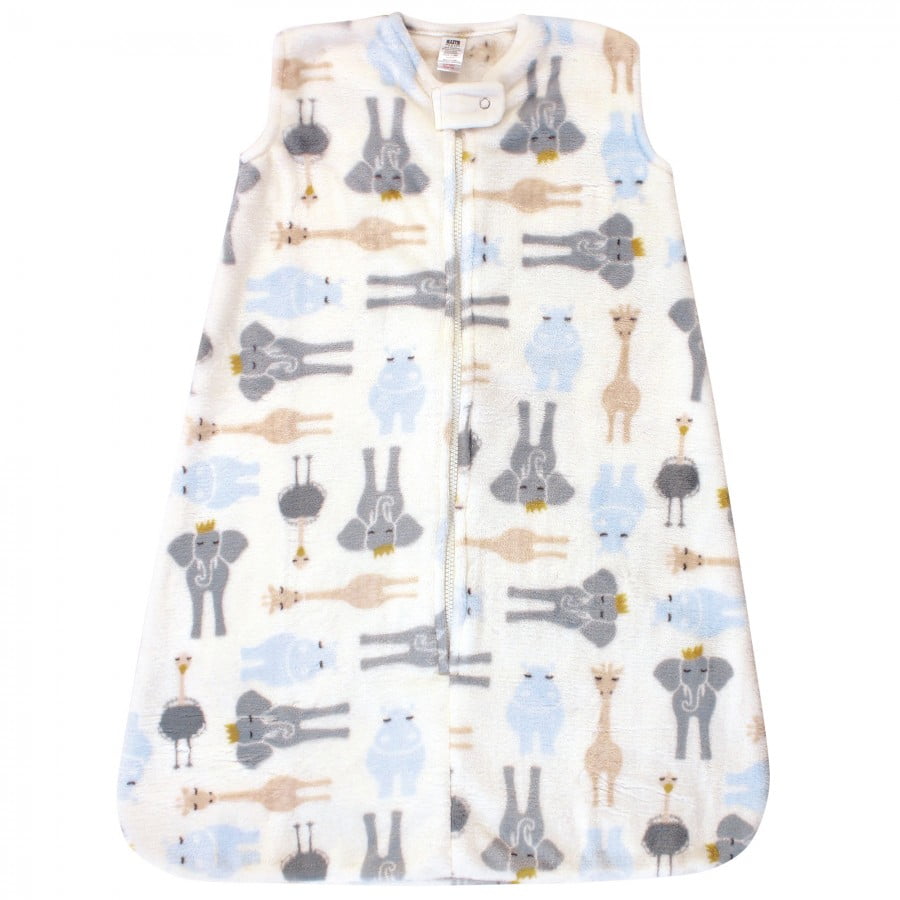 Hudson Baby Infant Boy Plush Sleeping Bag, Sack, Blanket, Royal Safari, 18-24 Months
