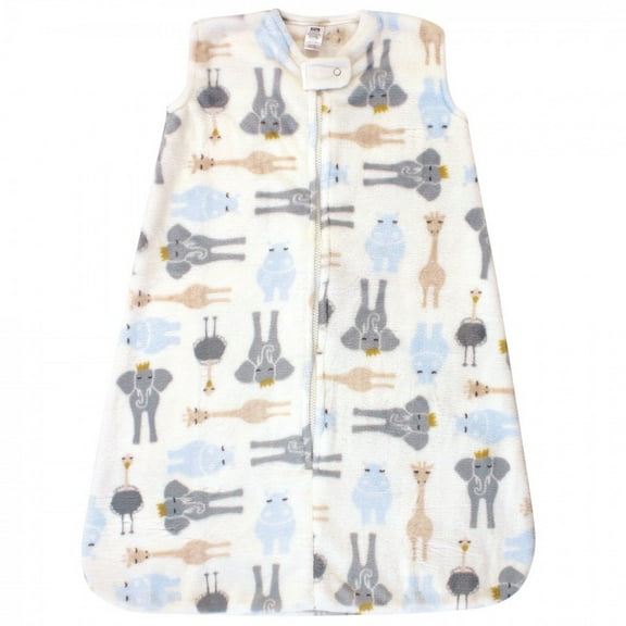 Hudson Baby Infant Boy Plush Sleeping Bag, Sack, Blanket, Royal Safari, 18-24 Months