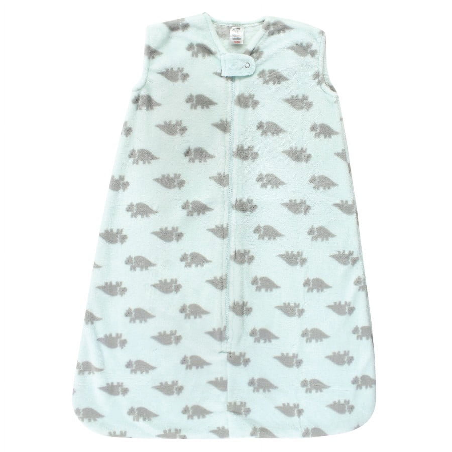 Hudson Baby Infant Boy Plush Sleeping Bag, Sack, Blanket, Sleeveless Triceratops, 6-12 Months