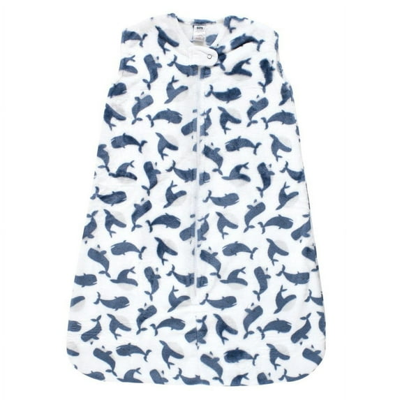 Hudson Baby Infant Boy Plush Sleeping Bag, Sack, Blanket, Sleeveless Whale, 12-18 Months