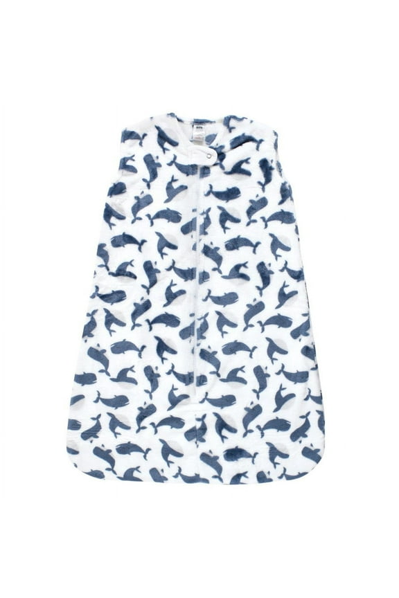 Infant Boy Plush Sleeping Bag, Sack, Blanket, Sleeveless Whale, 6-12 Months