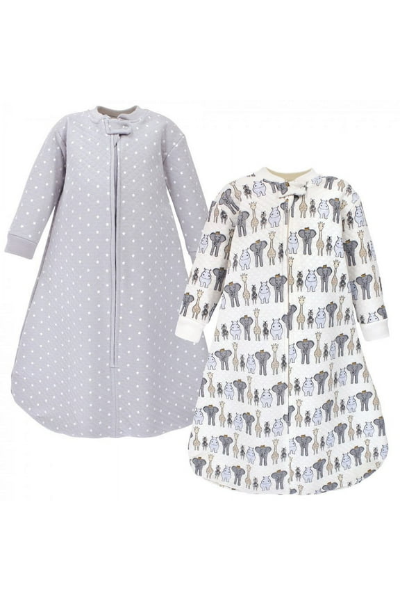 Infant Boy Premium Quilted Long Sleeve Sleeping Bag and Wearable Blanket, Royal Safari, 12-18 Months