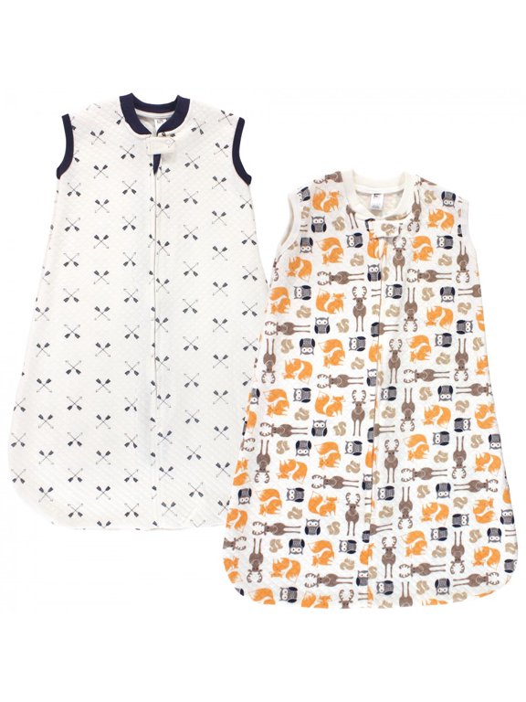 Infant Boy Premium Quilted Sleeveless Sleeping Bag and Wearable Blanket, Boy Forest, 18-24 Months
