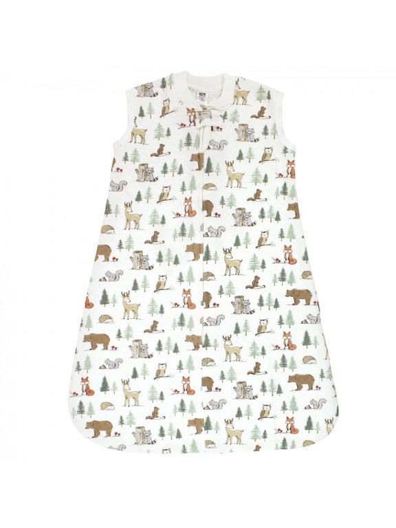 Infant Boy Premium Quilted Sleeveless Sleeping Bag and Wearable Blanket, Forest Animals, 12-18 Months
