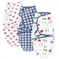 thumbnail image 1 of Hudson Baby Infant Boy Quilted Cotton Swaddle Wrap 3pk, Boy Farm Animals, 0-3 Months, 1 of 5
