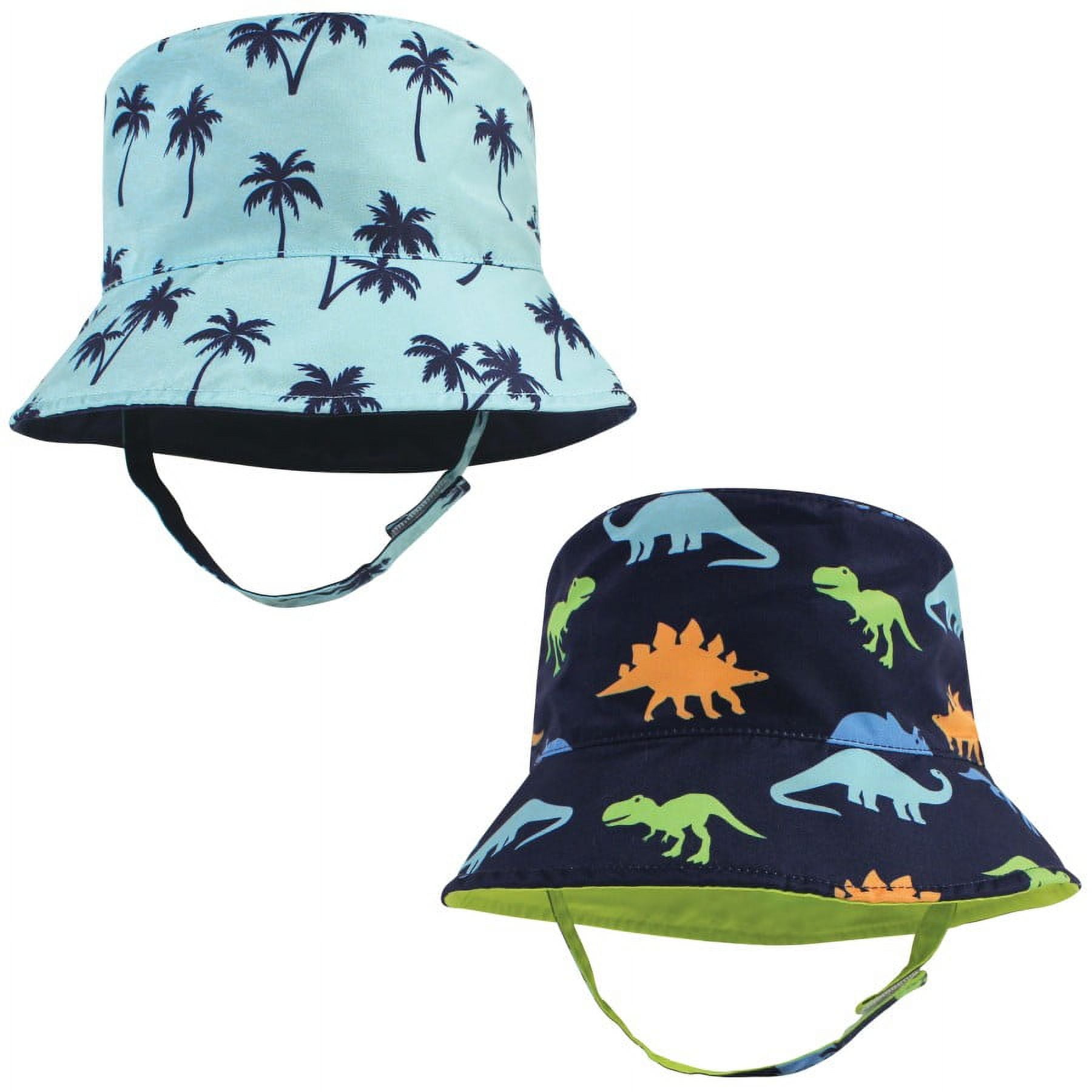 Hudson Baby Infant and Toddler Boy Sun Protection Hat, Blue