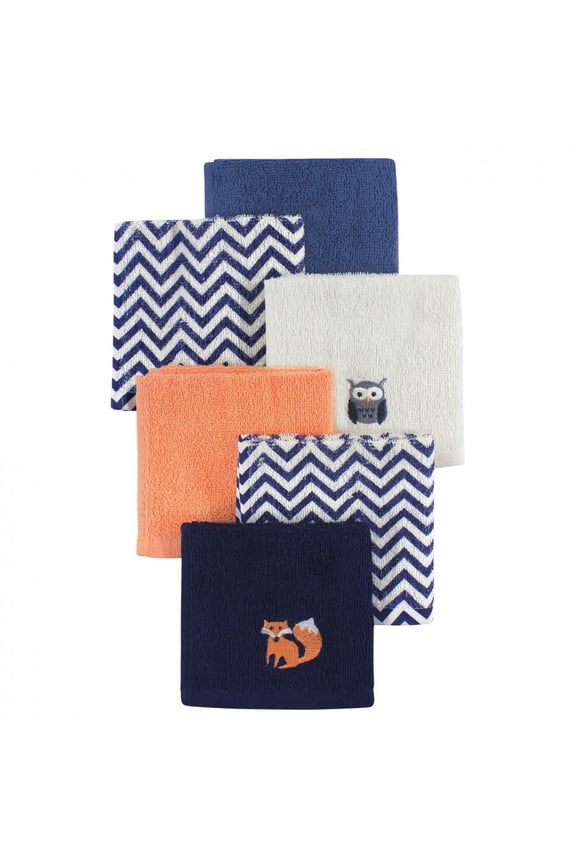 Infant Boy Super Soft Cotton Washcloths, Forest, One Size