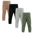 thumbnail image 1 of Hudson Baby Infant Boy Thermal Tapered Ankle Pants 4pk, Bear Tree, Newborn, 1 of 6