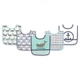 thumbnail image 1 of Hudson Baby Infant Boy Waterproof PEVA Bibs 5pk, Whale, One Size, 1 of 2