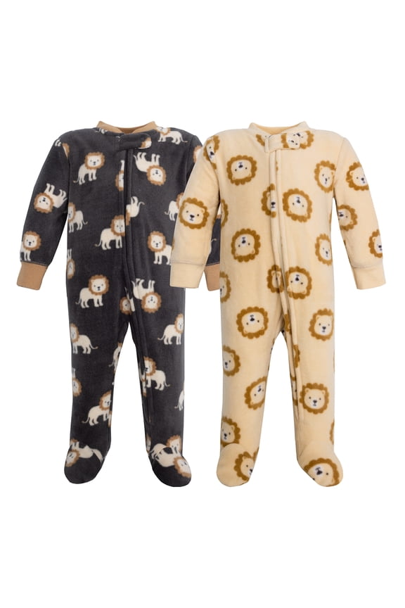 Infant Boys Fleece Sleep and Play, Brave Lion, Preemie