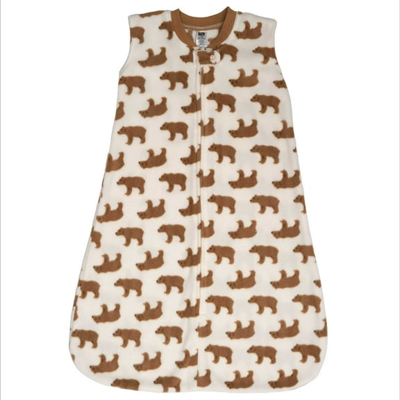 Hudson Baby Infant Boys Fleece Sleeping Bag, Sack, Blanket, Brown Bear, 0-6 Months