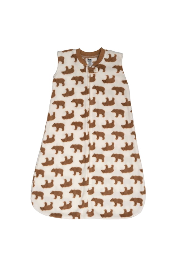 Infant Boys Fleece Sleeping Bag, Sack, Blanket, Brown Bear, 0-6 Months