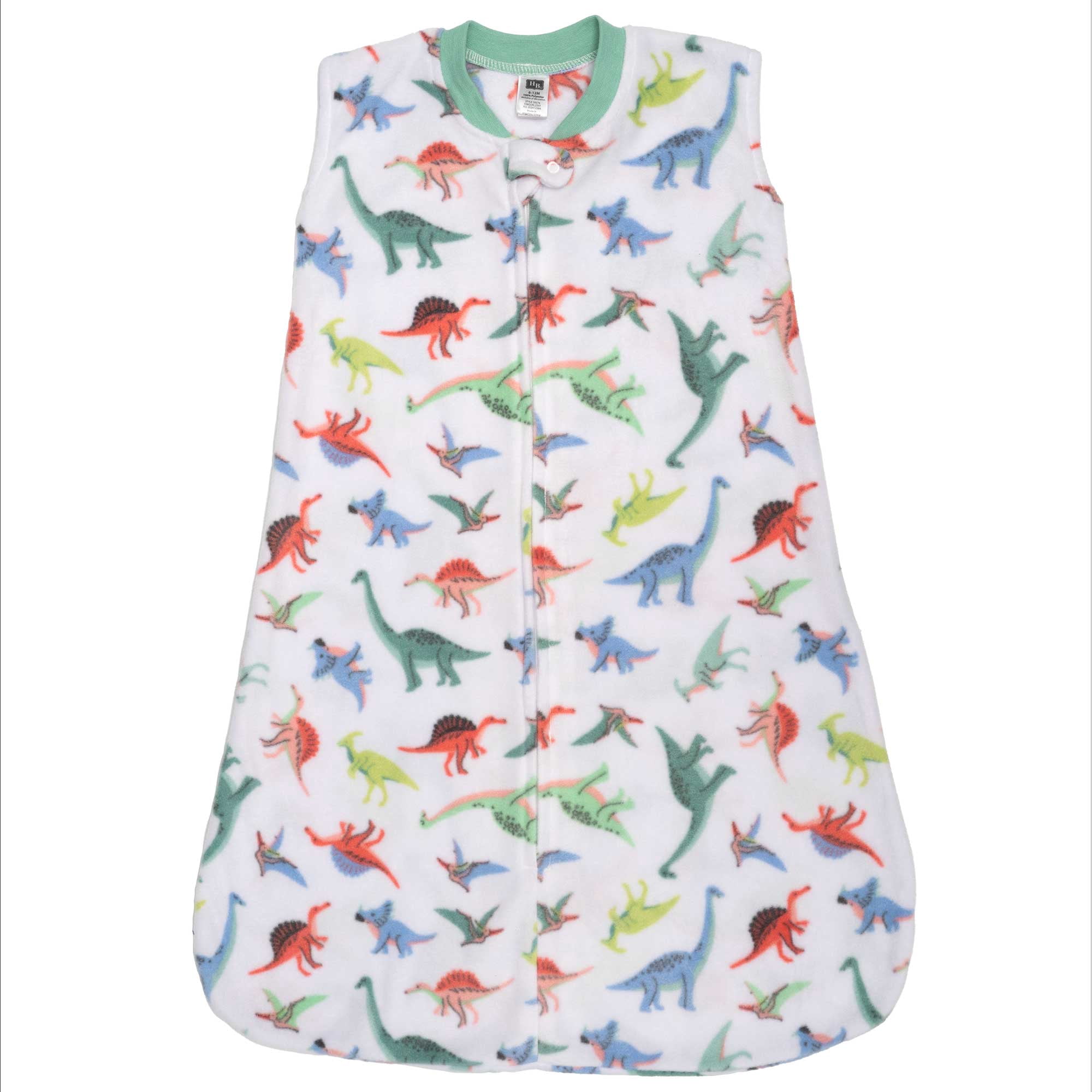 Hudson Baby Infant Boys Fleece Sleeping Bag, Sack, Blanket, Cheerful Dino Friends, 12-18 Months