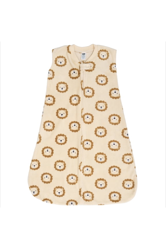 Infant Boys Fleece Sleeping Bag, Sack, Blanket, Tan Brave Lion, 0-6 Months