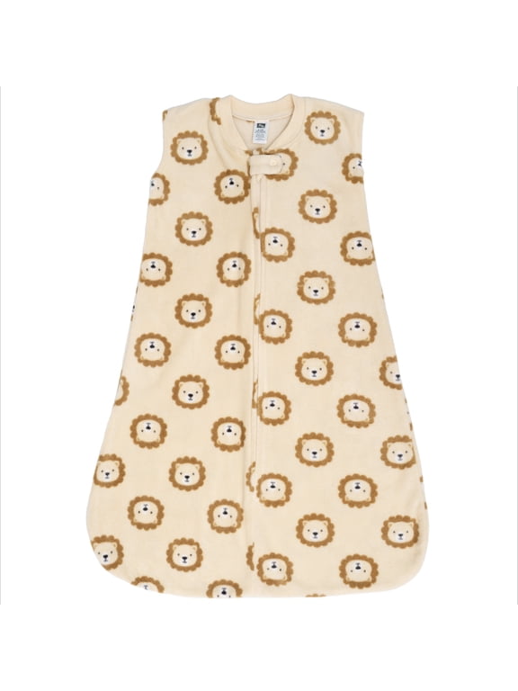 Infant Boys Fleece Sleeping Bag, Sack, Blanket, Tan Brave Lion, 0-6 Months