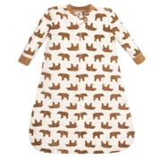Infant Boys Long-Sleeve Fleece Sleeping Bag, Brown Bear, 0-6 Months