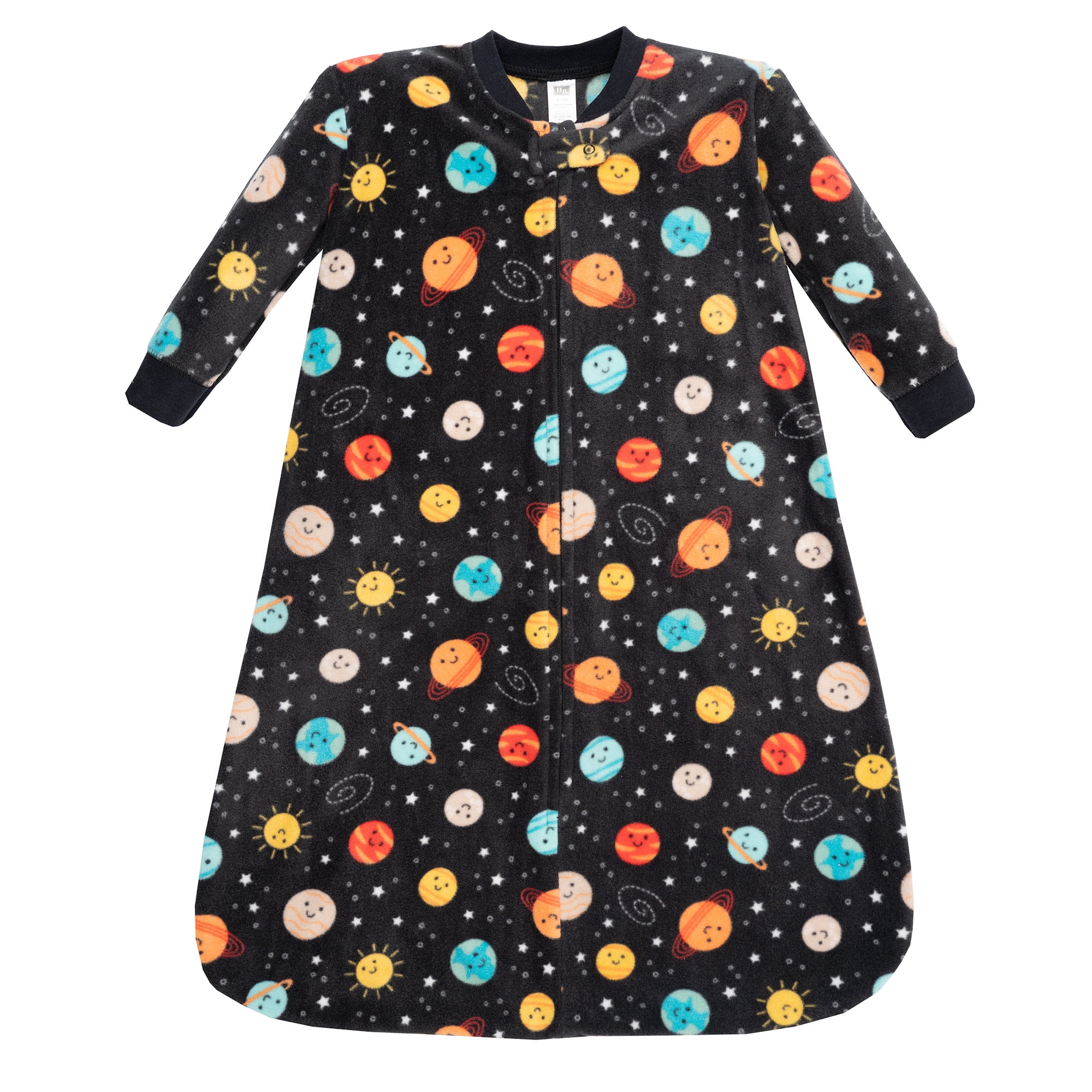 Hudson Baby Infant Boys Long-Sleeve Fleece Sleeping Bag, Happy Planets, 18-24 Months