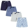 thumbnail image 1 of Hudson Baby Infant Boys Shorts Bottoms 4-Pack, Whales And Waves, 2T, 1 of 3