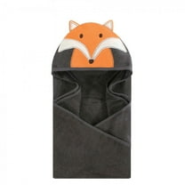 Hudson Baby Infant Cotton Animal Hooded Towel, Modern Fox, One Size