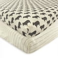 thumbnail image 1 of Hudson Baby Infant Cotton Fitted Crib Sheet, Sheep, 1 of 2