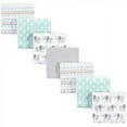 thumbnail image 1 of Hudson Baby Infant Cotton Flannel Receiving Blankets Bundle, Gray Elephant, One Size, 1 of 2