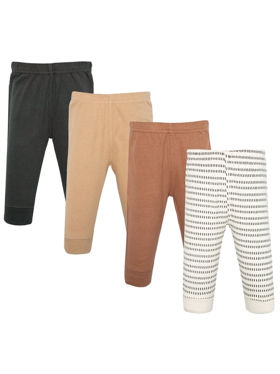 Infant Cotton Pants and Leggings, Modern Neutral Stripe, 3-6 Months