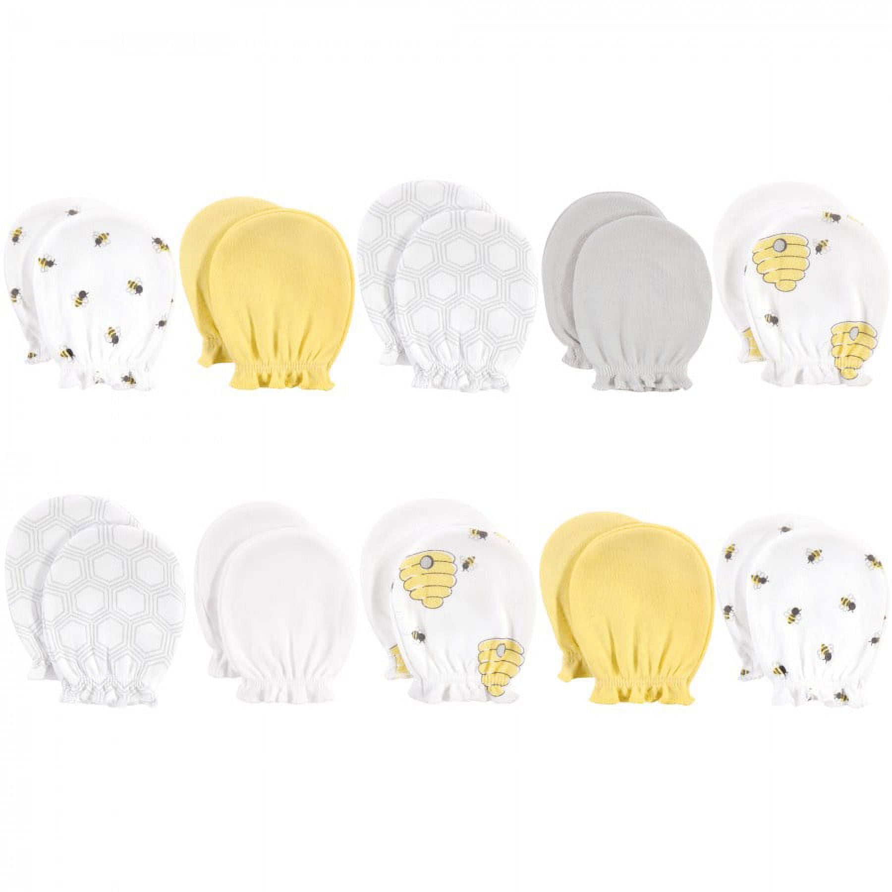 Hudson Baby Cotton Scratch Mittens, Forest Animals, 0-6