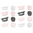 thumbnail image 1 of Hudson Baby Infant Girl 16Pc Headband and Scratch Mitten Set, Pink Bandana, 0-6 Months, 1 of 2