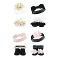 thumbnail image 1 of Hudson Baby Infant Girl 8Pc Headband and Socks Set, Lace Velvet Knot, 0-9 Months, 1 of 3