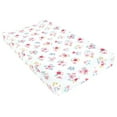 thumbnail image 1 of Hudson Baby Infant Girl Changing Pad Cover, Butterfly Floral, One Size, 1 of 2