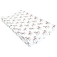 thumbnail image 1 of Hudson Baby Infant Girl Changing Pad Cover, Carousel Horse, One Size, 1 of 2