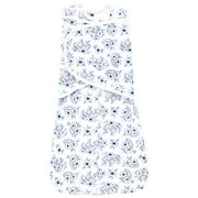 Hudson Baby Infant Girl Convertible Swaddle Sleep Sack, Blue Toile, 0-3 Months