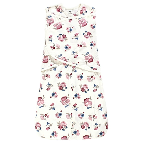 Hudson Baby Infant Girl Convertible Swaddle Sleep Sack, Dusty Rose Floral, 3-9 Months