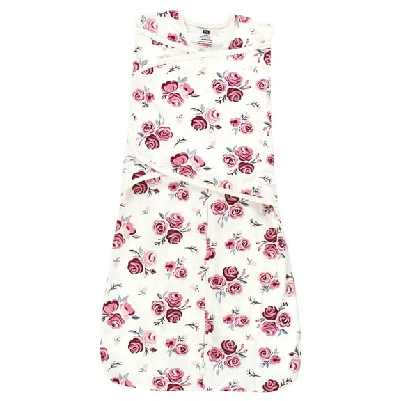 Hudson Baby Infant Girl Convertible Swaddle Sleep Sack, Rose, 3-9 Months
