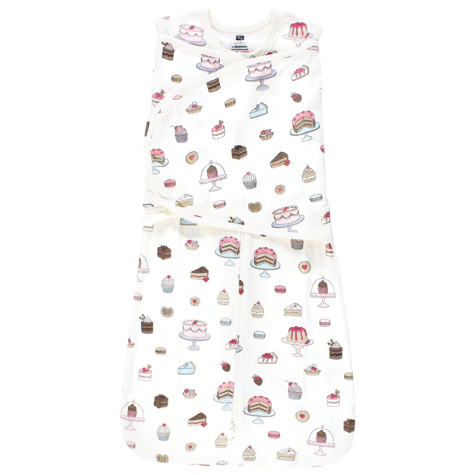 Hudson Baby Infant Girl Convertible Swaddle Sleep Sack, Sweet Bakery, 3-9 Months