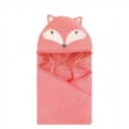 thumbnail image 1 of Hudson Baby Infant Girl Cotton Animal Face Hooded Towel, Miss Fox, One Size, 1 of 1