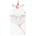thumbnail image 1 of Hudson Baby Infant Girl Cotton Animal Face Hooded Towel, Rose Unicorn, One Size, 1 of 2