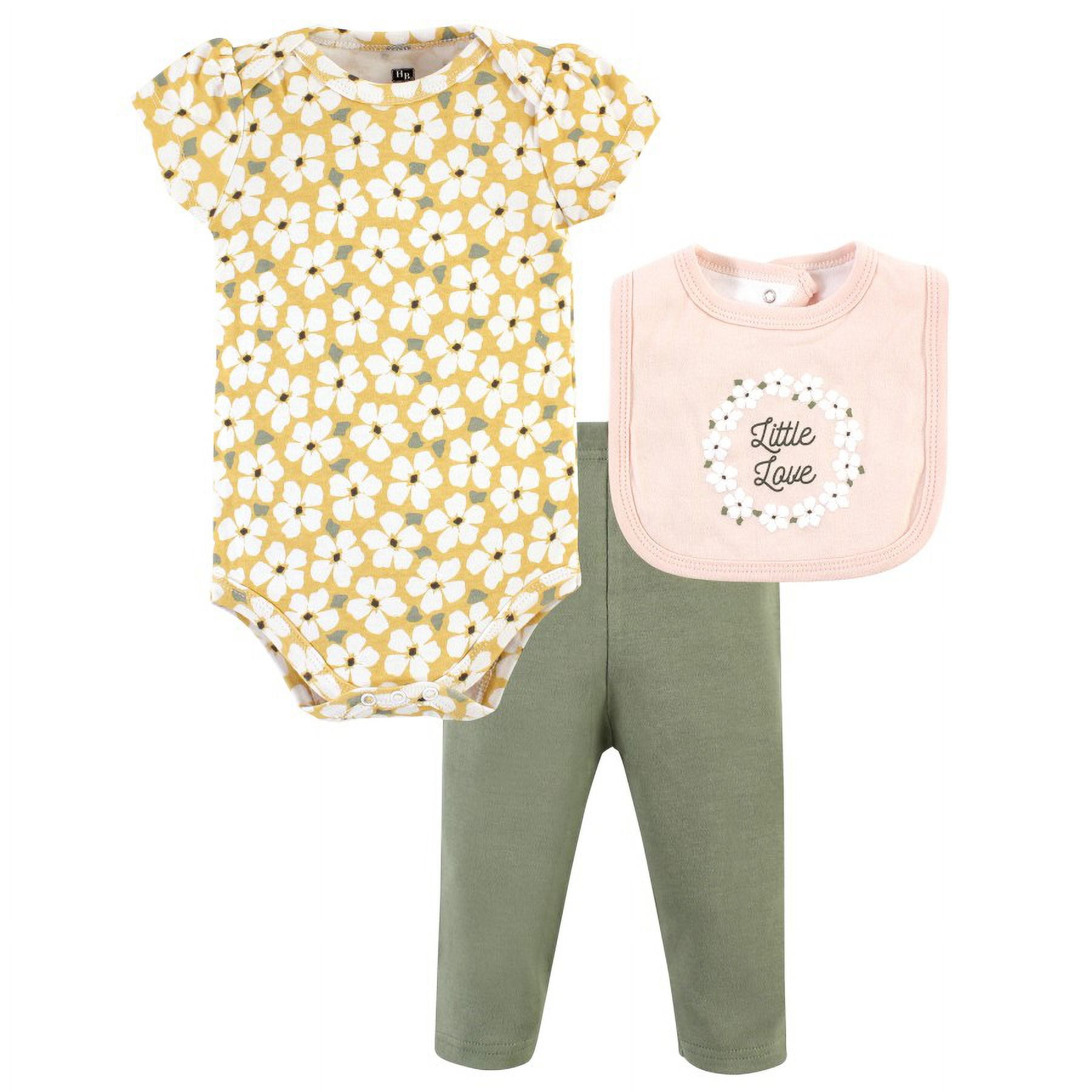 0-3M Beige 2pc Baby Bodysuit & Pants Set - Cuddlesome main image 0