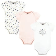 Hudson Baby Infant Girl Cotton Bodysuits, Daddys Sweetheart, 9-12 Months