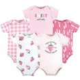 thumbnail image 1 of Hudson Baby Short Sleeve Bodysuits, 5-Pack, Newborn- 24 Months, 1 of 7