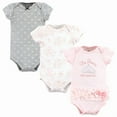 thumbnail image 1 of Hudson Baby Infant Girl Cotton Bodysuits, Princess Arrived Tutu, 9-12 Months, 1 of 5