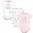 thumbnail image 1 of Hudson Baby Infant Girl Cotton Bodysuits, Some Bunny, 6-9 Months, 1 of 5